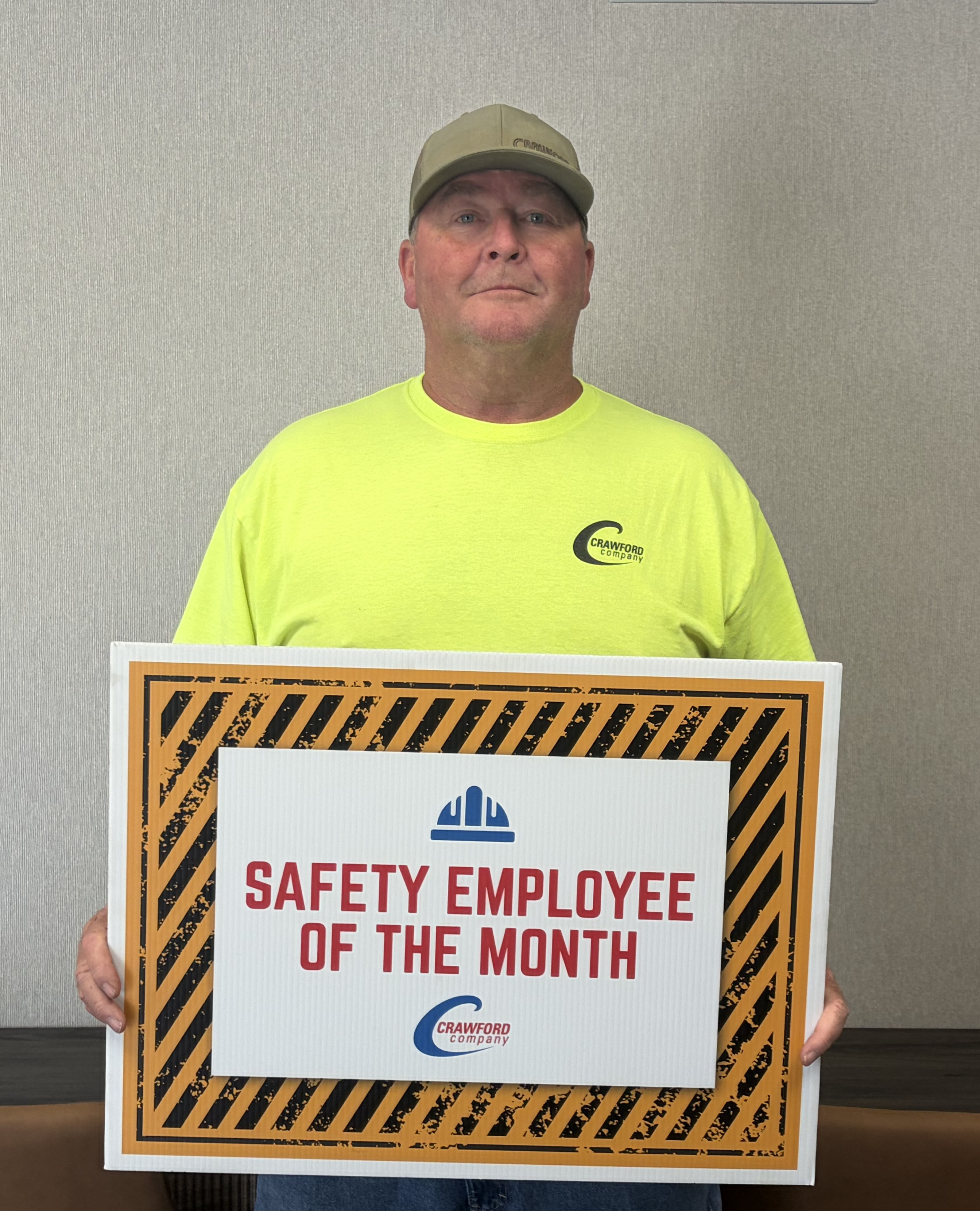 Mike iverson july safety award recipient